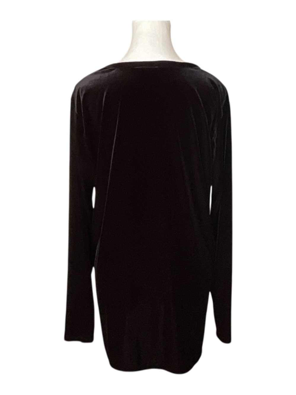 Lauren Ralph Lauren Velour Lounge Set Black XL Top L Pants Soft Stretch - Picture 4 of 13